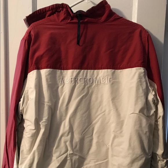 Abercrombie Coat, Large, Khaki/Red/Blue, EUC - Picture 3 of 8